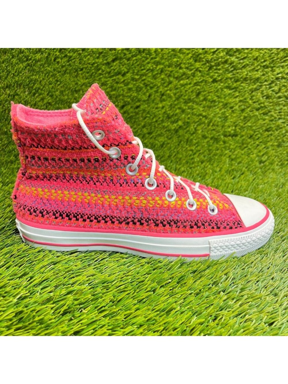 Converse Chuck Taylor All Star Girls Size 5Y Pink White Casual Shoes Sneakers